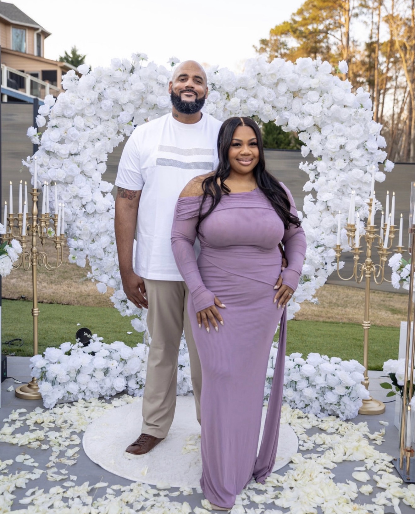 Luxury proposal setup in Atlanta