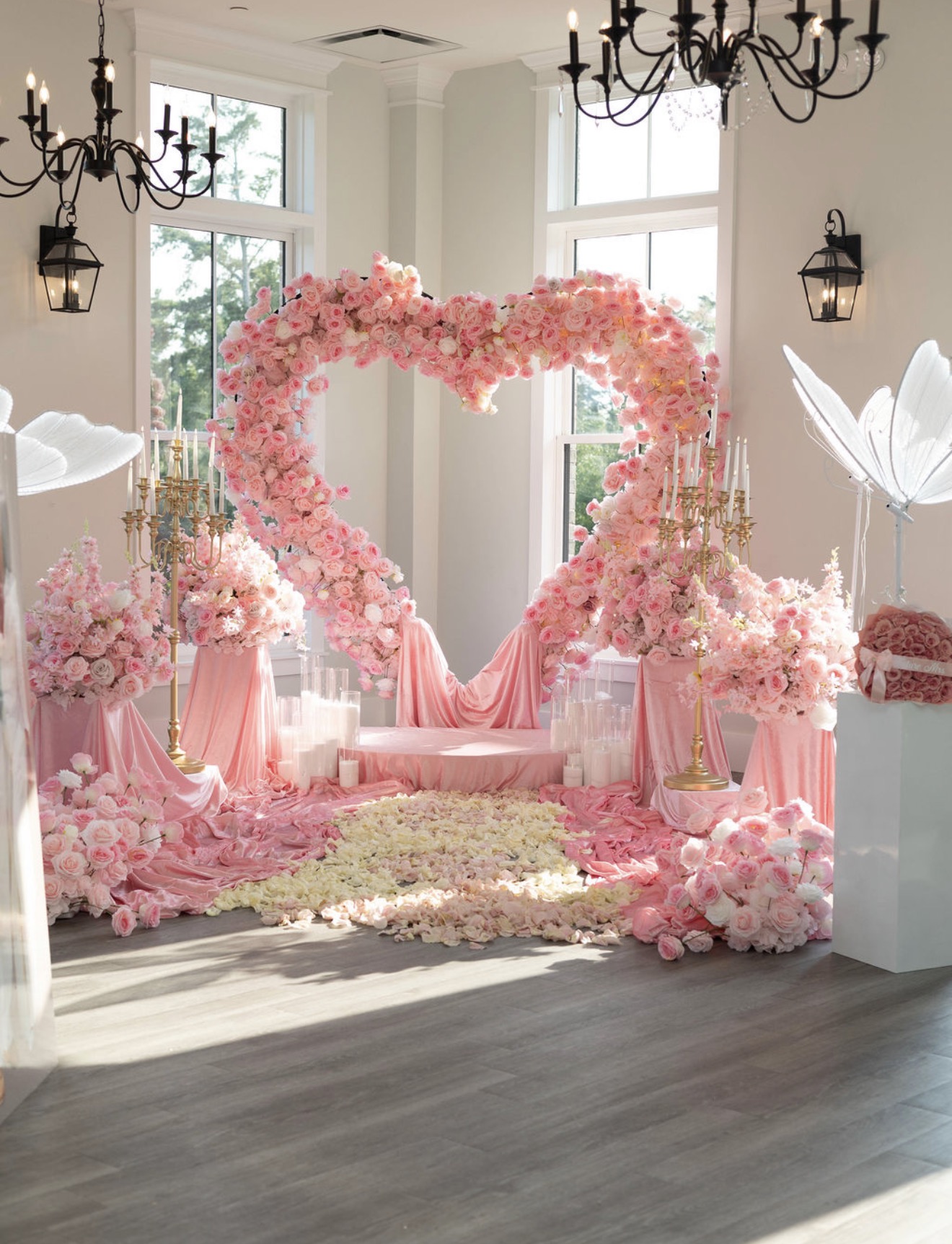 Luxury proposal setup in Atlanta