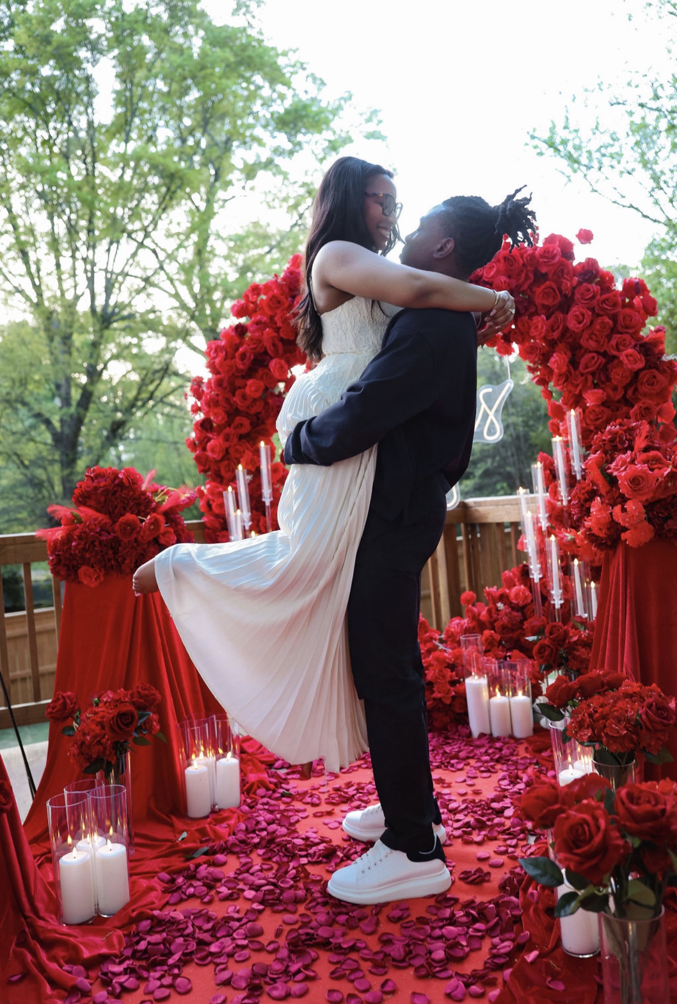 Luxury proposal setup in Atlanta